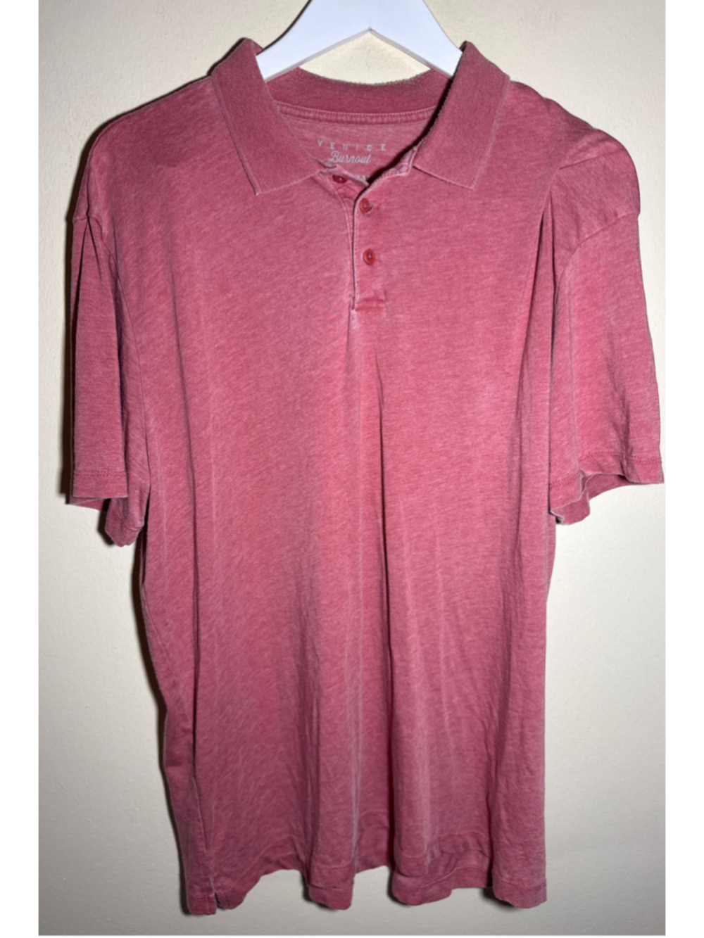 Lucky Brand Red Polo Shirt Size XL Relaxed Fit PTP 25”